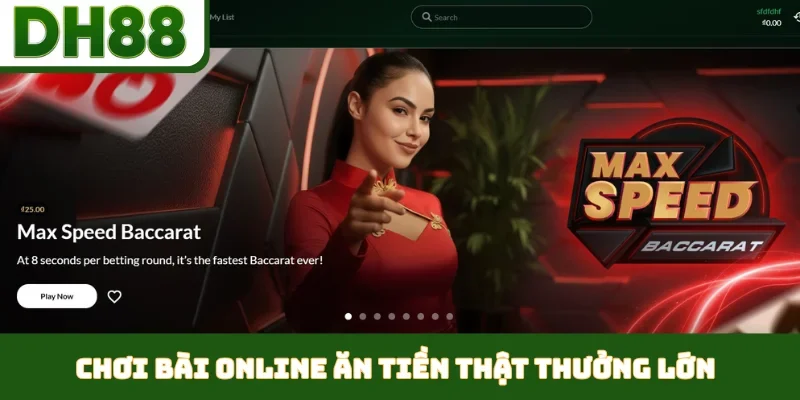 Chơi bài online ăn tiền thật