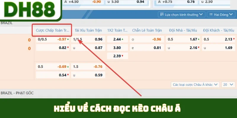 Hiểu về cách đọc kèo châu Á