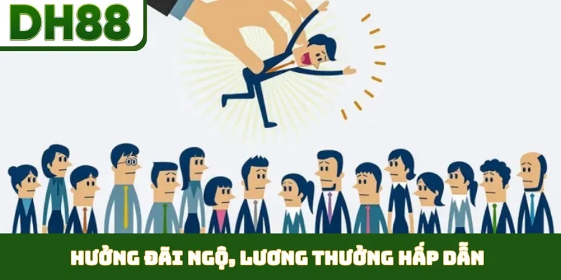 Hưởng đãi ngộ, lương thưởng hấp dẫn
