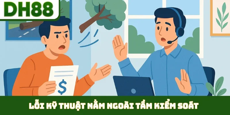 Lỗi kỹ thuật nằm ngoài tầm kiểm soát