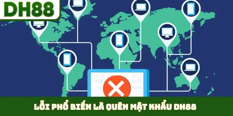Lỗi phổ biến là quên mật khẩu DH88